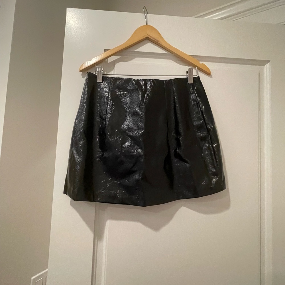 Dark Navy Mini A-Line Skirt for Night Out